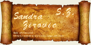 Sandra Žirović vizit kartica